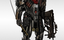 soldiers guns futuristic samurai horns weapons zatichi armor digital art concept art science ficti Wallpaper